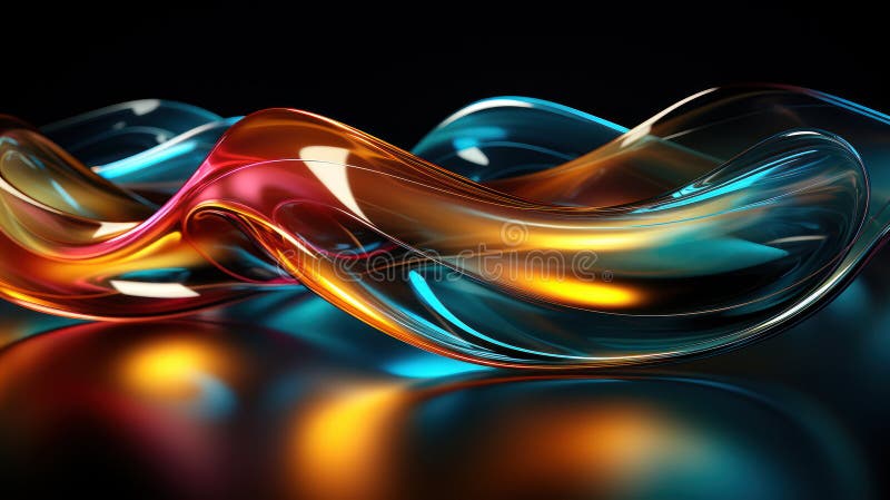 Nyfödda band : abstrakt geometrisk 3d-rendering stock illustrationer