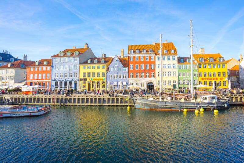 Nyhavn with Colorful Facades in Copenhagen, Denmark Editorial Photo ...