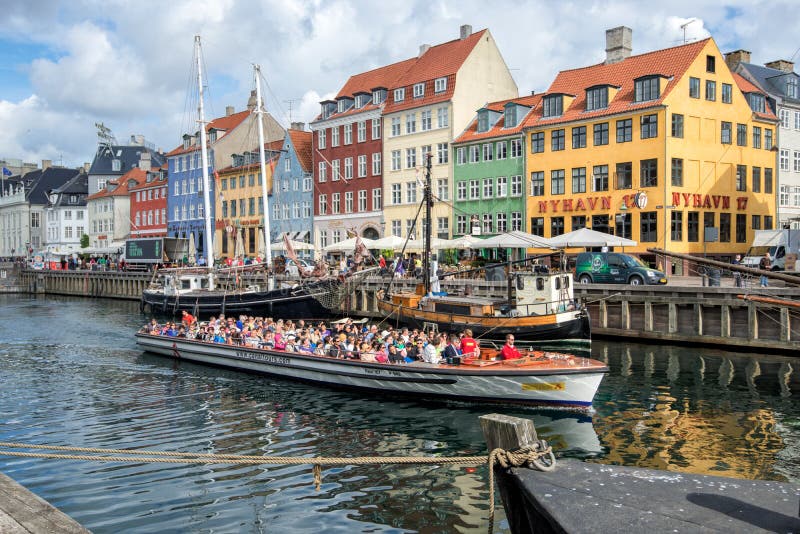 Nyhavn, Copenhague fotografía de archivo Nyhavn, Copenhague fotografía de archivo