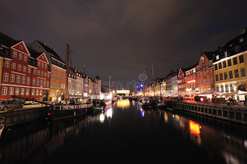 Nyhavn Copenhague Dinamarca fotos de archivo