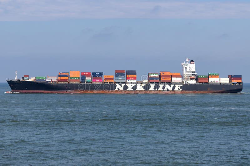 NYK DENEB εξερχόμενο από το Ρότερνταμ. Η Nippon Yusen Kabushiki Kaisha NYK είναι μία από τις παλαιότερες και μεγαλύτερες ναυτιλιακές εταιρείες στον κόσμο
