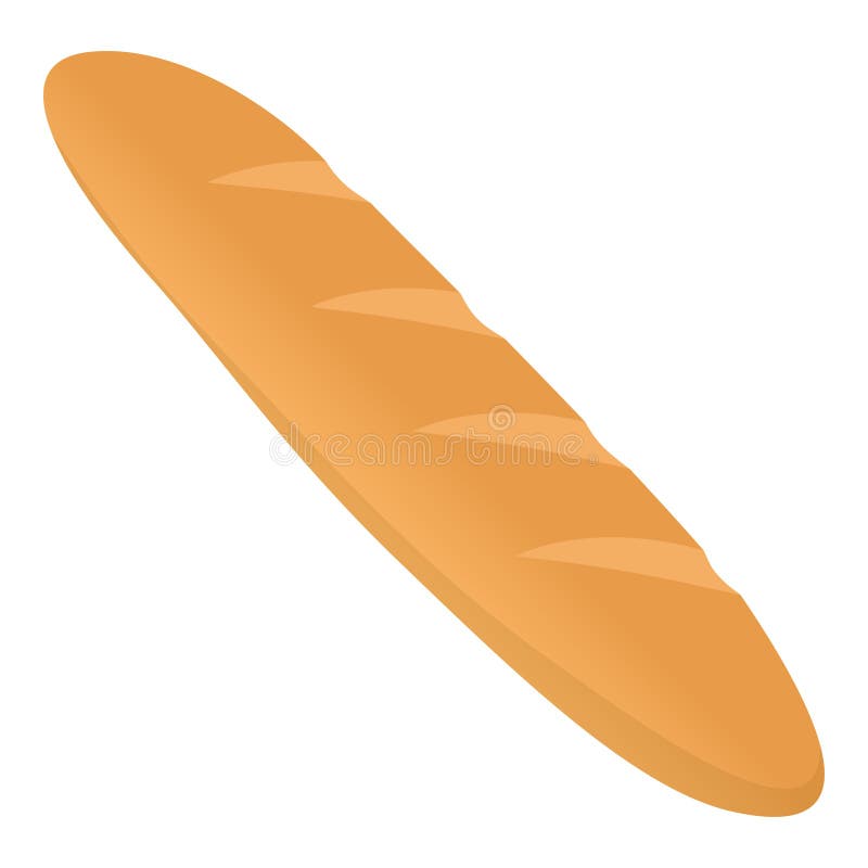Nyligen bakat näringsämne, isolerat bröd stock illustrationer