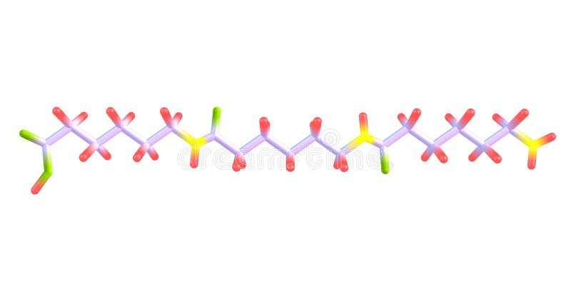 Nylon Molecular Structure Isolated on White Background Stock Illustration -  Illustration of polymer, recycling: 113048580