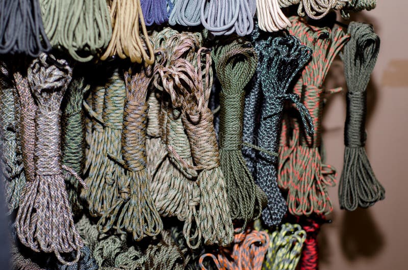 Nylon Paracord Rope stock image. Image of fashionable 140870399
