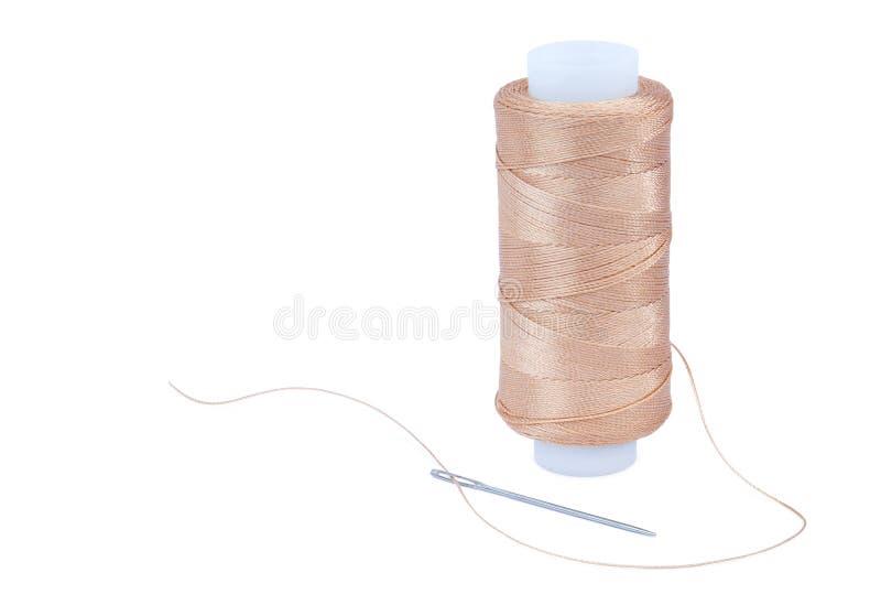 Strong Thick Nylon Thread On White Stock Photo 340610867