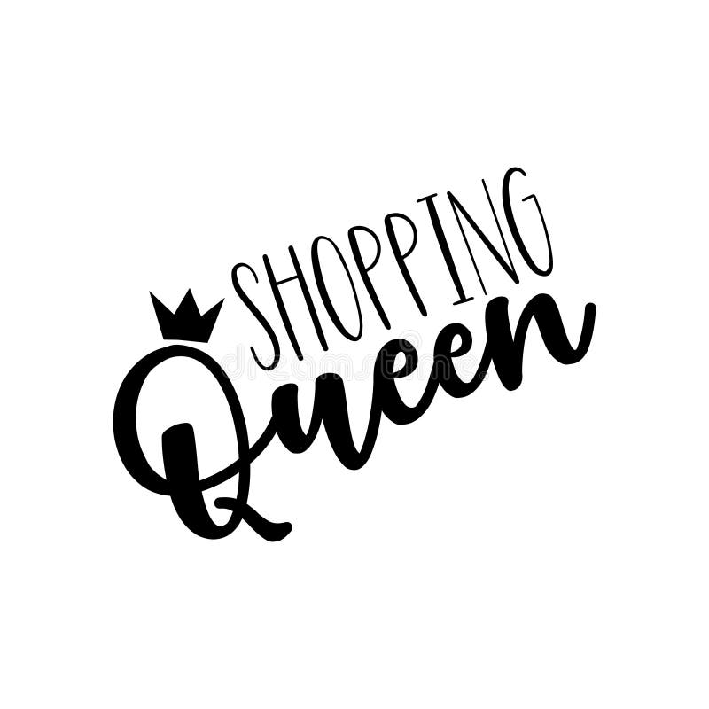 Shopping queen stock vector. Illustration of fair, illustrations - 3114758