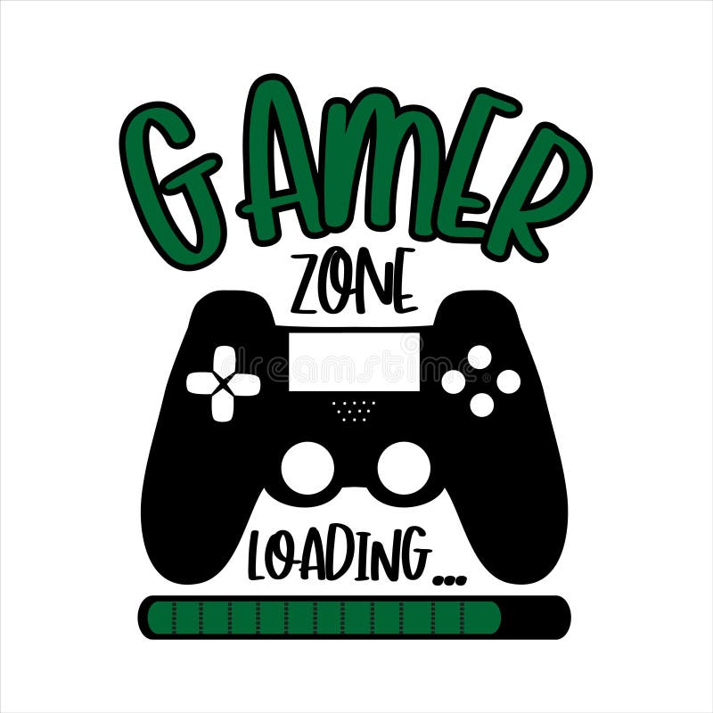 Gamer zone sign vector illustration with game controller icon and