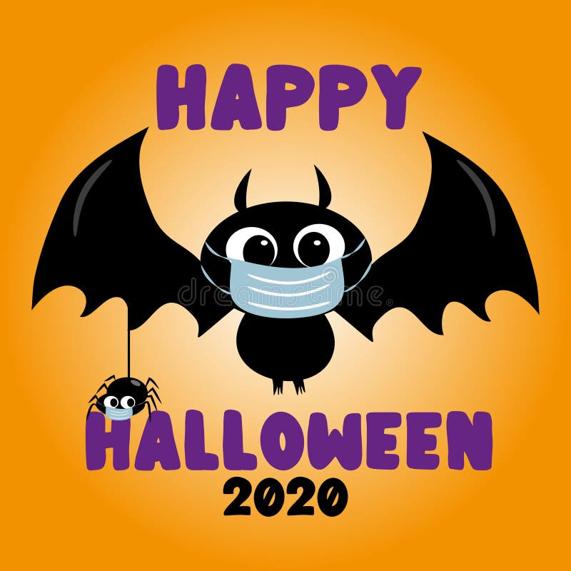 Halloween 2020 Safety Tips during Corona Virus Pandemic. Stay Safe Information Social Media Post