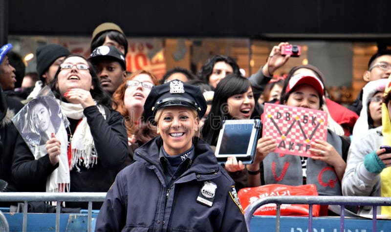 NYPD and SS4 Fans in Times Square