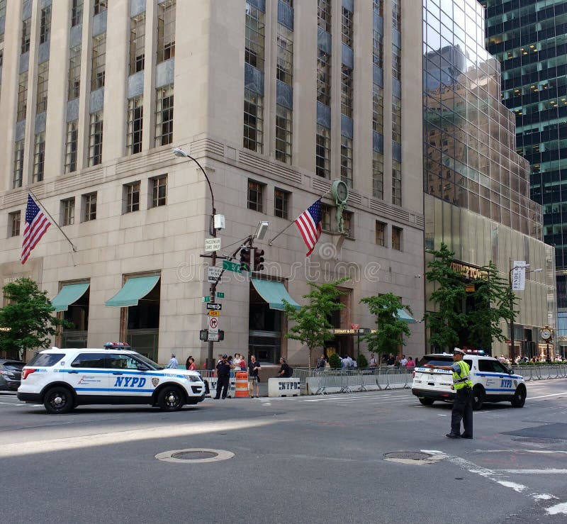 NYPD Vehicle, Trump Tower Security, Traffic Officer, New York City, NYC ...