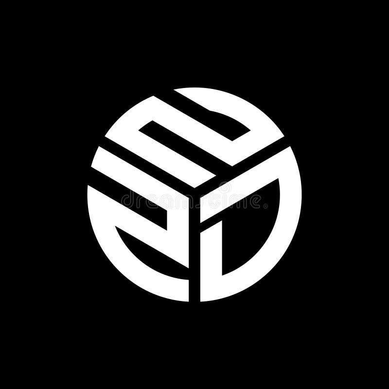 NZD Letter Logo Design on Black Background. NZD Creative Initials ...
