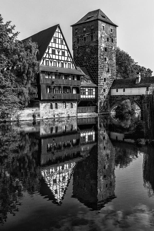 NÃ ¼ rnberger Wasserturm zdjęcia royalty free NÃ ¼ rnberger Wasserturm zdjęcia royalty free