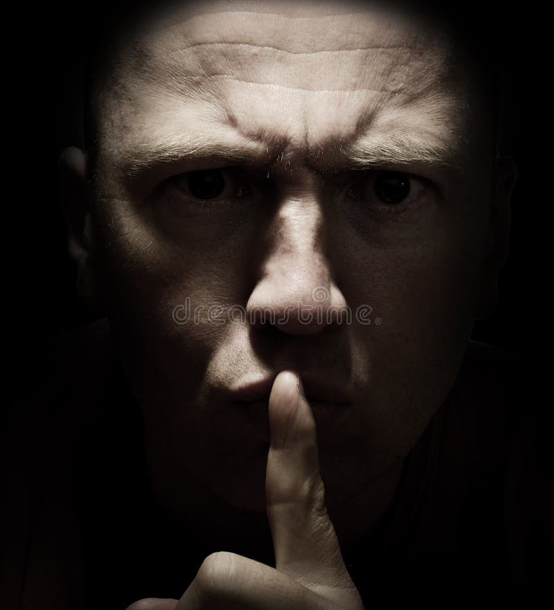 Não digas a ninguém! foto de stock