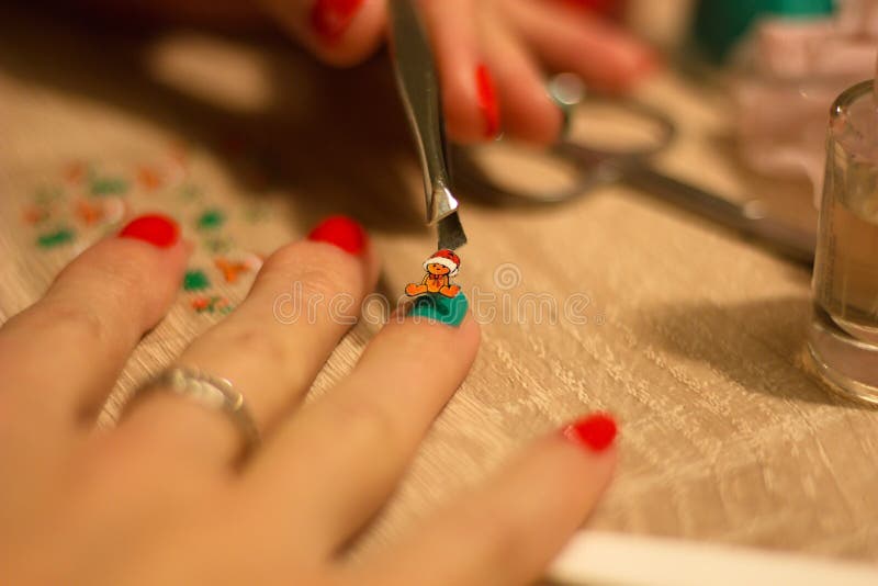 Nägel, die 5 malen lizenzfreies stockbild Nägel, die 5 malen lizenzfreies stockbild