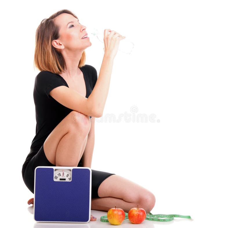 Portrait of young and healthy woman as dieting concept. Portrait of young and healthy woman as dieting concept