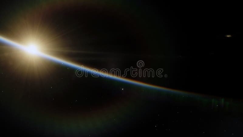 Nära blå planet för låg jordens omloppsbana Beståndsdelar för denna bild som möbleras av NASA arkivbilder Nära blå planet för låg jordens omloppsbana Beståndsdelar för denna bild som möbleras av NASA arkivbilder