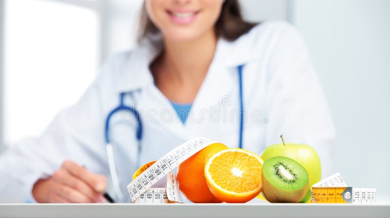 Näringsfysiologdoktor arkivbild Näringsfysiologdoktor arkivbild