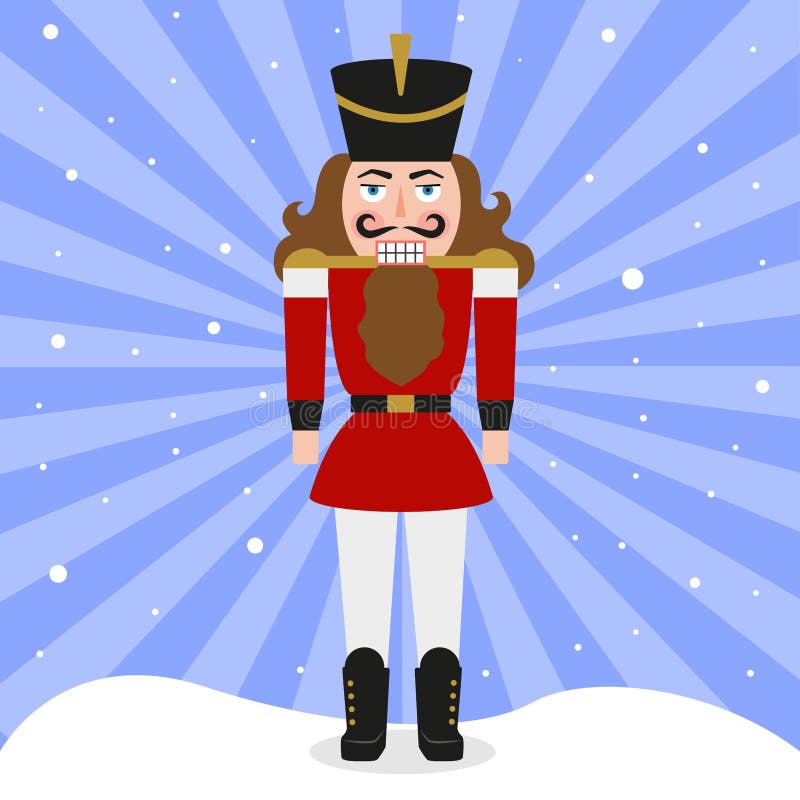 Nötknäpparebakgrunden Tin Soldier royaltyfri illustrationer Nötknäpparebakgrunden Tin Soldier royaltyfri illustrationer
