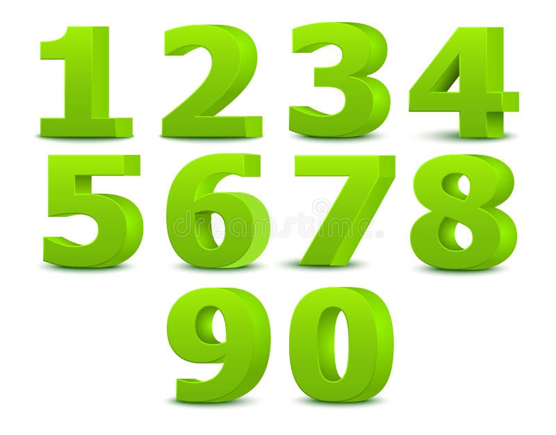 Números do alfabeto. Ilustração vetorial ilustração do vetor