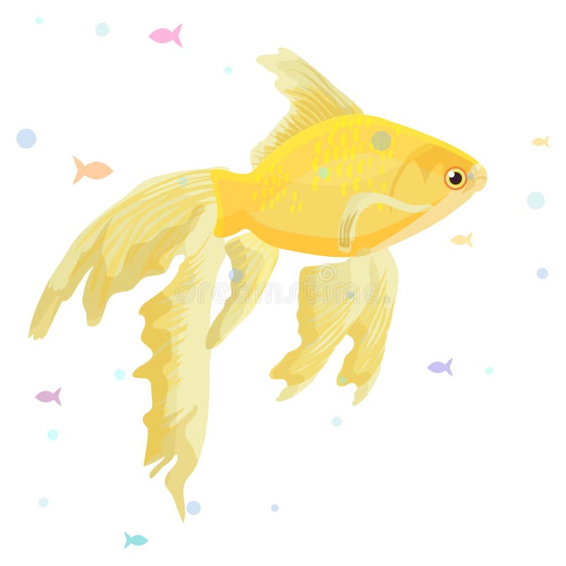 O aquário realístico com peixes do ouro em um cartaz de madeira da prateleira e o título fazem uma ilustração do vetor do desejo ilustração do vetor O aquário realístico com peixes do ouro em um cartaz de madeira da prateleira e o título fazem uma ilustração do vetor do desejo ilustração do vetor
