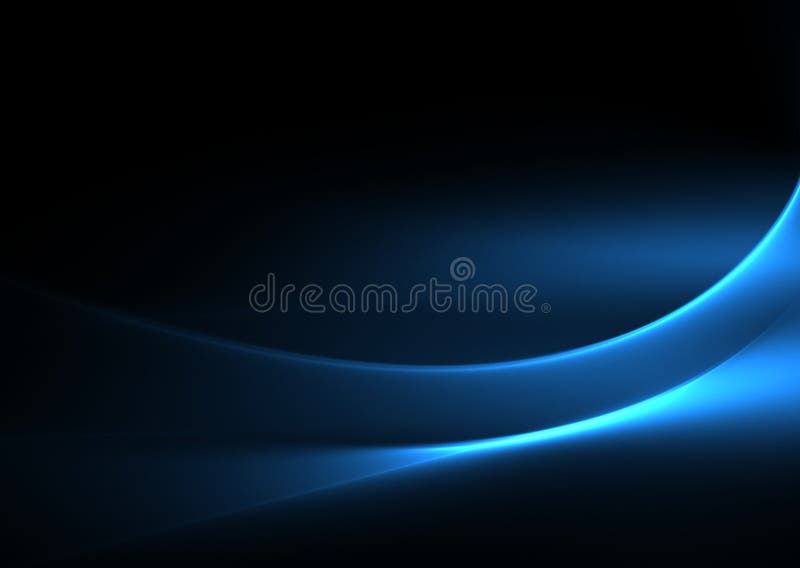 O azul acena no preto ilustração royalty free O azul acena no preto ilustração royalty free