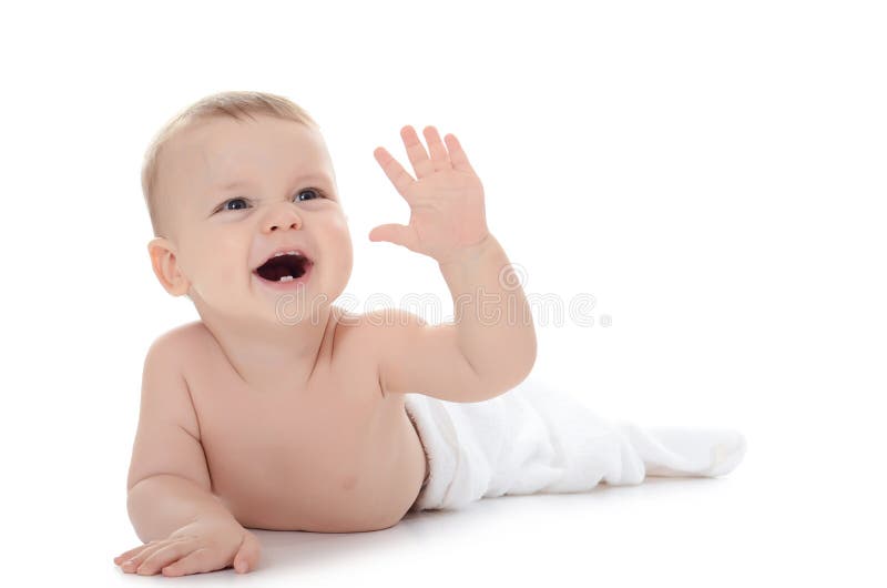 O pequeno bebé fotos de stock royalty free