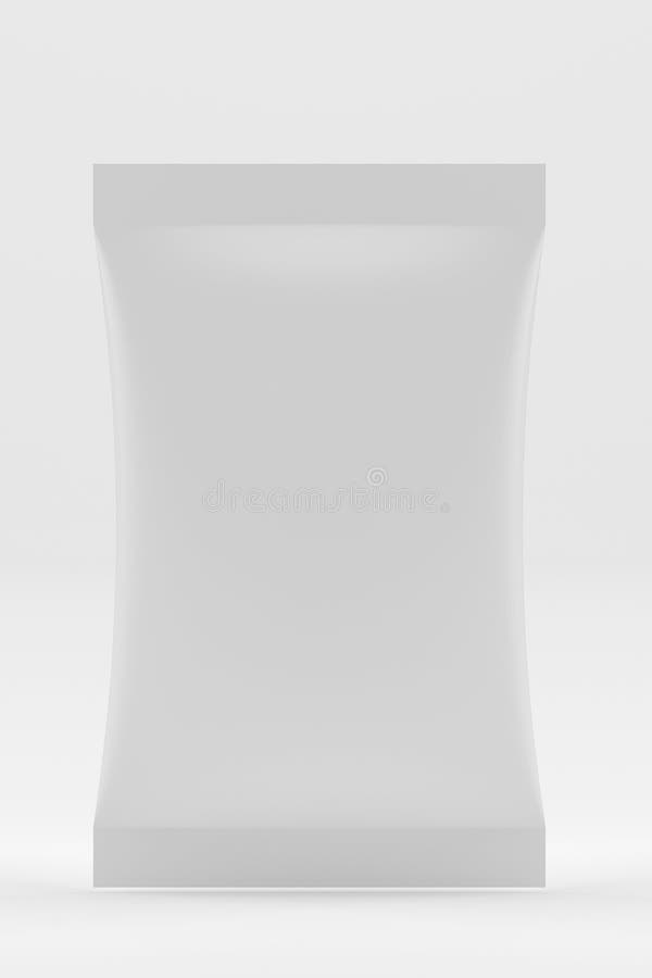 O bloco vazio branco de Doy do alimento da folha levanta-se o empacotamento do saco do malote Molde do modelo pronto para seu pro ilustração royalty free O bloco vazio branco de Doy do alimento da folha levanta-se o empacotamento do saco do malote Molde do modelo pronto para seu pro ilustração royalty free