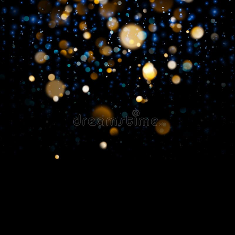 O bokeh borrado ilumina-se em escuro - fundo azul Molde dos feriados do Natal e do ano novo Brilho abstrato Defocused ilustração do vetor O bokeh borrado ilumina-se em escuro - fundo azul Molde dos feriados do Natal e do ano novo Brilho abstrato Defocused ilustração do vetor