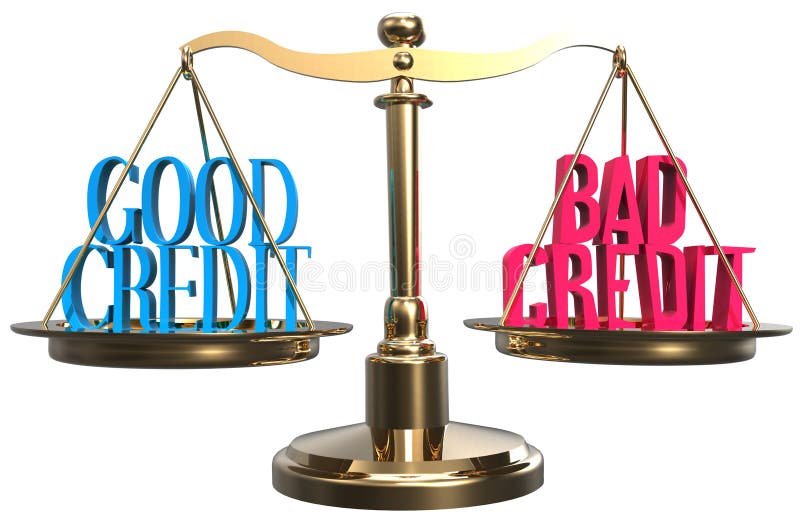 O bom ou crédito ruim escala a escolha do balanço