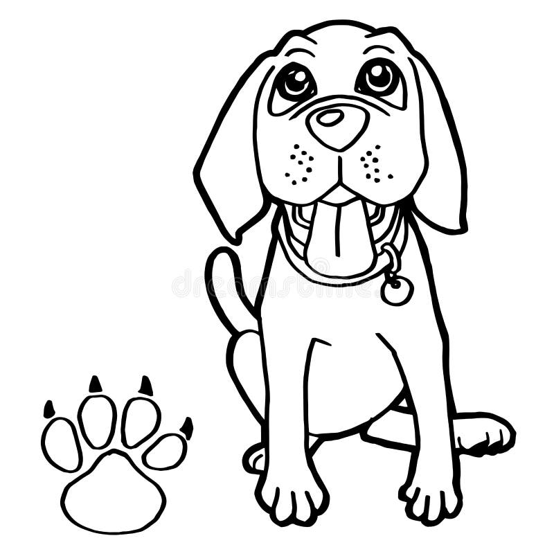 Ilustração Dos Desenhos Animados Do Cão Engraçado Para O Livro Para Colorir  Ilustração do Vetor - Ilustração de vermelho, positividade: 61544134