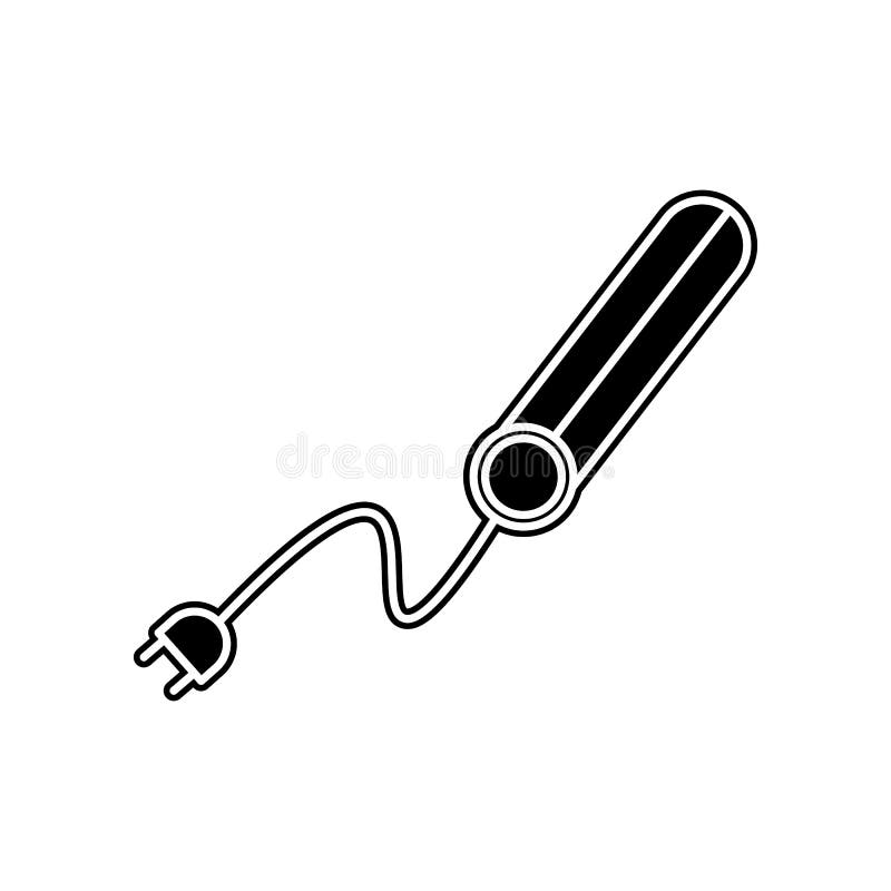 O cabelo endireita o ?cone Elemento do banheiro para o conceito e o ?cone m?veis dos apps da Web Glyph, ?cone liso para o projeto ilustração royalty free O cabelo endireita o ?cone Elemento do banheiro para o conceito e o ?cone m?veis dos apps da Web Glyph, ?cone liso para o projeto ilustração royalty free
