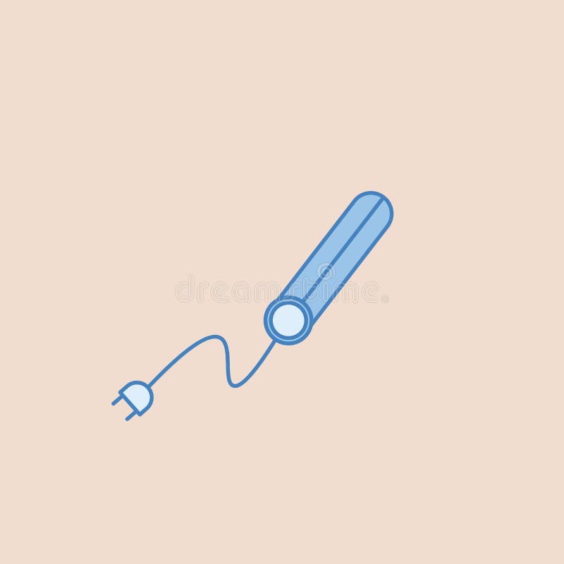 O cabelo endireita o ícone Elemento do banheiro para a ilustração móvel dos apps do conceito e da Web Ícone do esboço do campo pa ilustração stock O cabelo endireita o ícone Elemento do banheiro para a ilustração móvel dos apps do conceito e da Web Ícone do esboço do campo pa ilustração stock