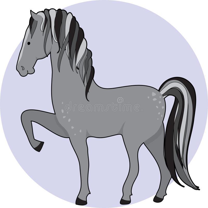 O cavalo Dapple ilustração do vetor O cavalo Dapple ilustração do vetor
