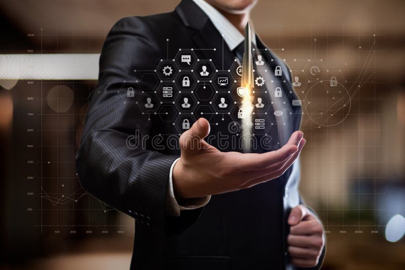 O conceito da promoção e desenvolvimento das tecnologias no negócio fotos de stock O conceito da promoção e desenvolvimento das tecnologias no negócio fotos de stock