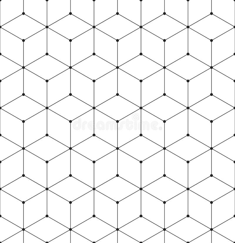 O cubo sem emenda abstrato geométrico do teste padrão alinha a textura do fundo