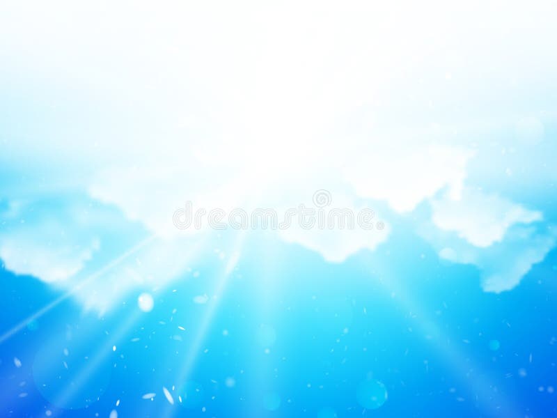 O céu da luz do sol nubla-se o fundo ilustração royalty free O céu da luz do sol nubla-se o fundo ilustração royalty free
