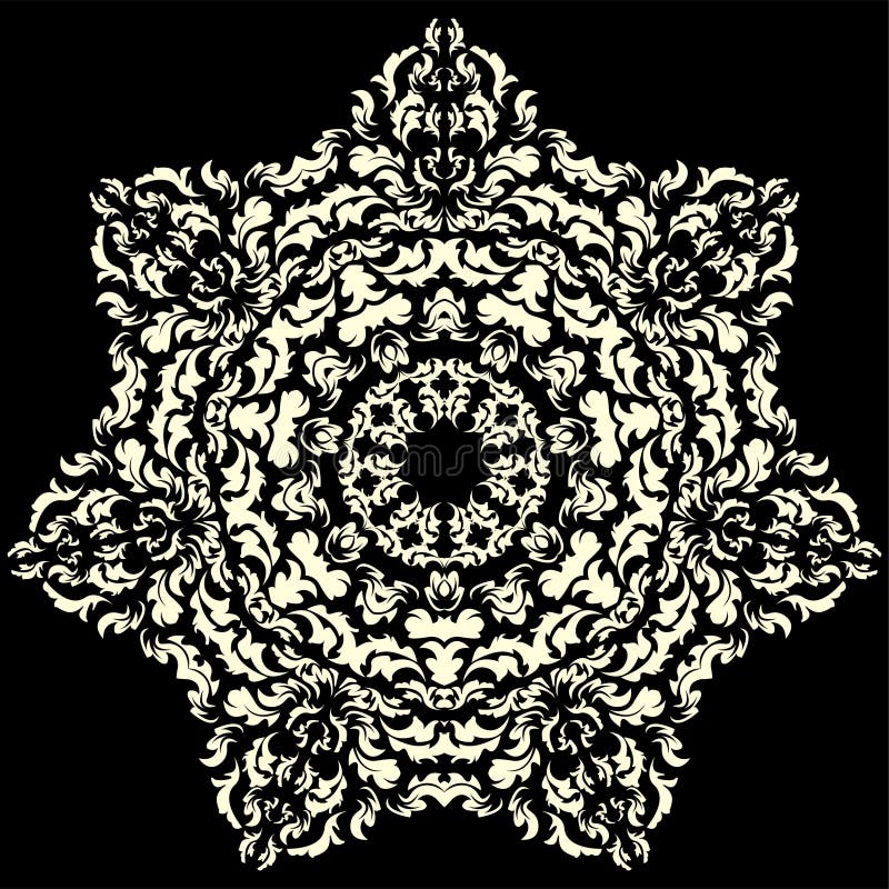 O damasco Wallpaper ilustração stock O damasco Wallpaper ilustração stock