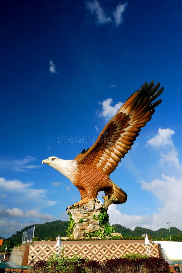 O Dataran Lang (quadrado da águia) foto de stock O Dataran Lang (quadrado da águia) foto de stock