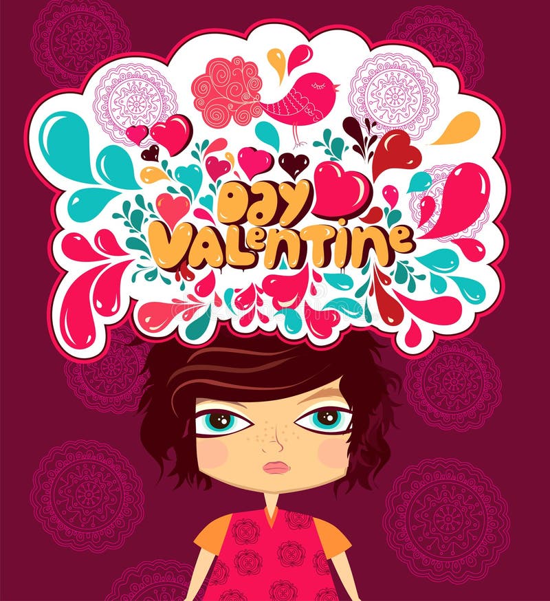 O Dia dos Namorados ilustração royalty free