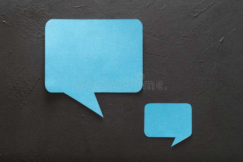 Empty speech bubbles on black background. social media communication texting discussion dialogue concept. Empty speech bubbles on black background. social media communication texting discussion dialogue concept.