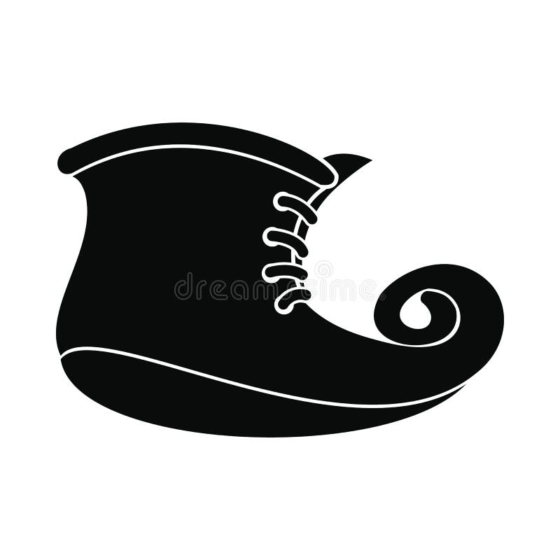 O duende carreg o ícone simples preto ilustração stock O duende carreg o ícone simples preto ilustração stock