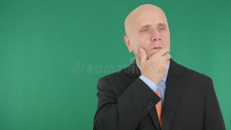 O empresário preocupado e incomodado Make Disappointed Hand gesticula fotografia de stock royalty free O empresário preocupado e incomodado Make Disappointed Hand gesticula fotografia de stock royalty free