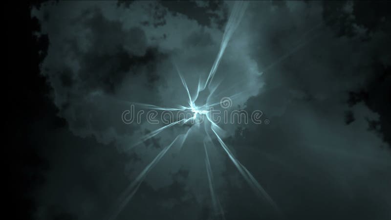 o espaço do universo da nebulosa da energia do trovão 4k, nuvem de tempestade brilha a explosão do relâmpago