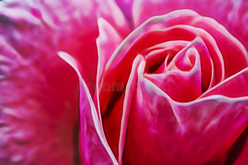 O fim aumentou acima flor da elegância ilustração royalty free