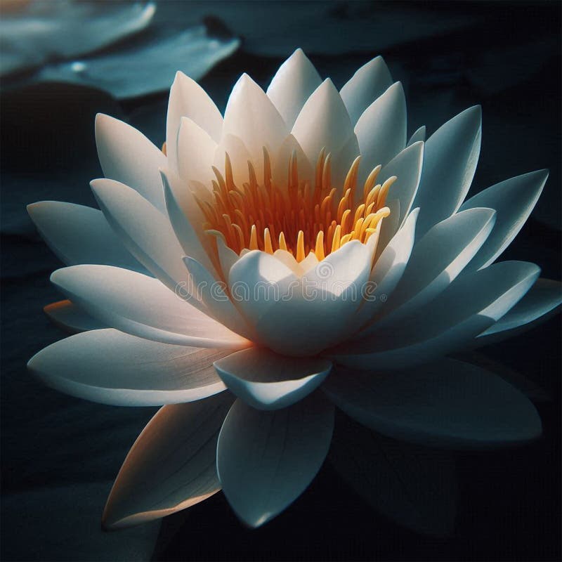 O floare cu picături de apă pe ea o floare roz lotus cu un centru roz și cuvântul quot vector illustration