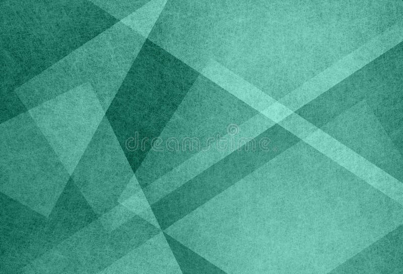 O fundo abstrato do verde azul com formas do triângulo e a linha diagonal projetam elementos