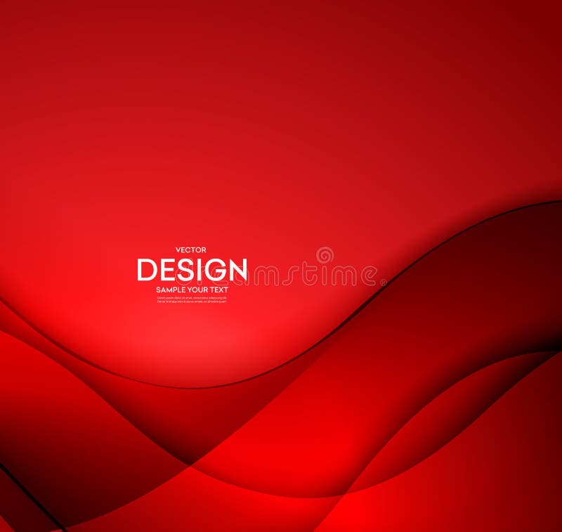 O fundo vermelho do sumário do molde do vetor com curvas alinha Para o inseto, o folheto, a brochura e os Web site projetam ilustração do vetor O fundo vermelho do sumário do molde do vetor com curvas alinha Para o inseto, o folheto, a brochura e os Web site projetam ilustração do vetor