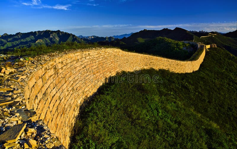 The unexploited great wall, china. The unexploited great wall, china.