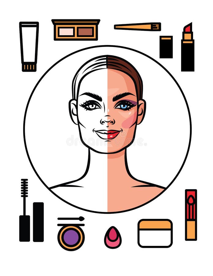 O grupo de compõe os ícones no estilo liso isolados do fundo branco ilustração do vetor O grupo de compõe os ícones no estilo liso isolados do fundo branco ilustração do vetor