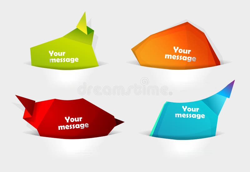 O grupo de mensagem borbulha no bolso para seu texto ilustração do vetor O grupo de mensagem borbulha no bolso para seu texto ilustração do vetor